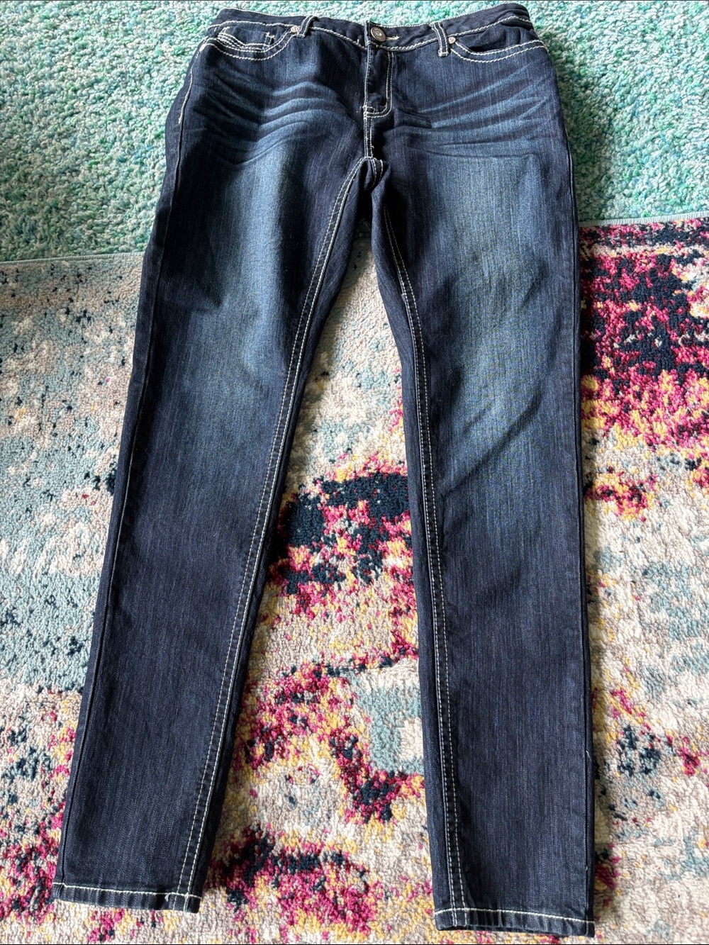 Zanadi Dark Indigo Skinny Jeans